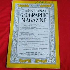 Vintage National Geographic Magazine February 1947